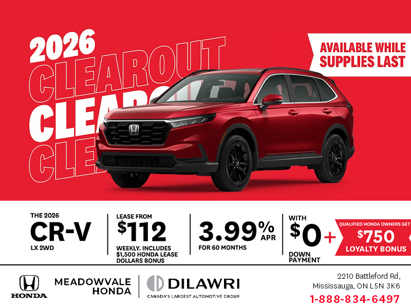 Get the 2026 Honda CR-V!