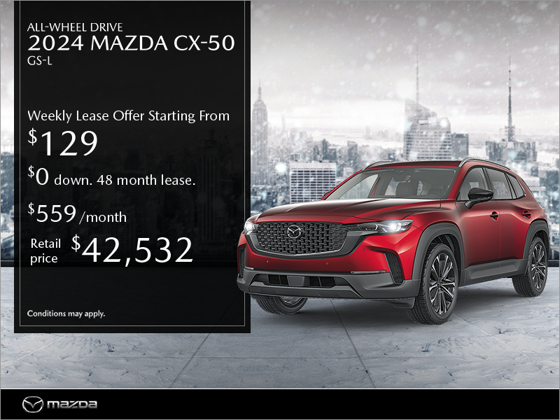 Spinelli Mazda in Montreal Get the 2024 Mazda CX50 Today!