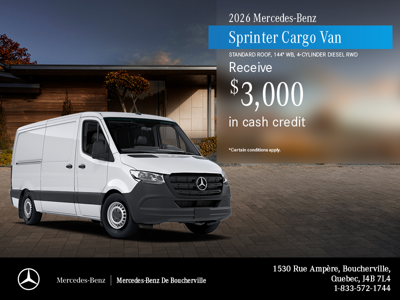 2026 Sprinter Cargo Van 2500