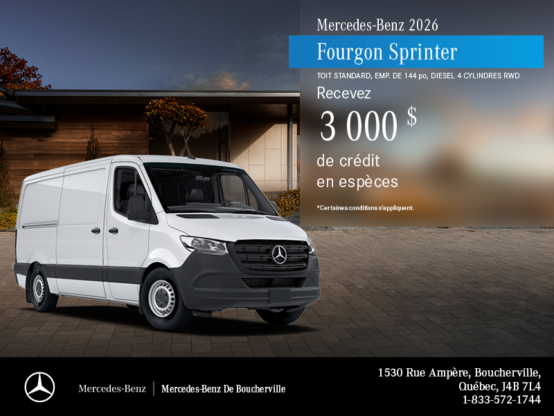 Fourgon Sprinter 2500 2026