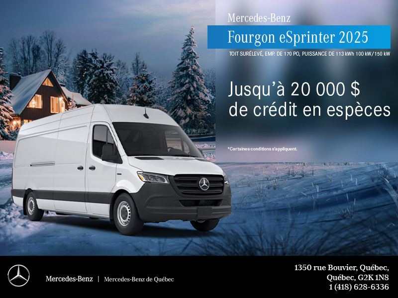 Fourgon eSprinter 2025
