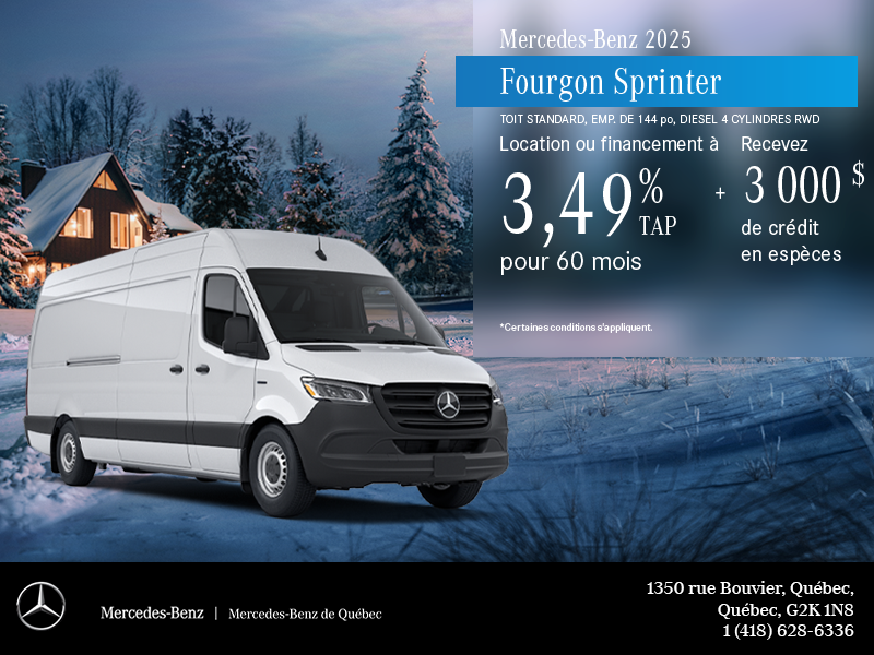Fourgon Sprinter Cargo 2025
