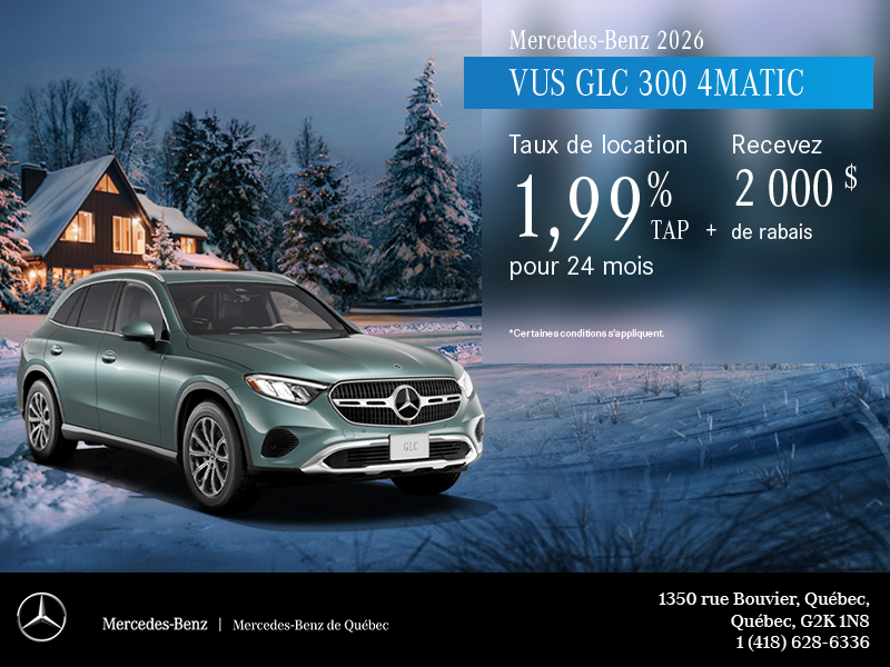 VUS GLC 300 4MATIC 2026