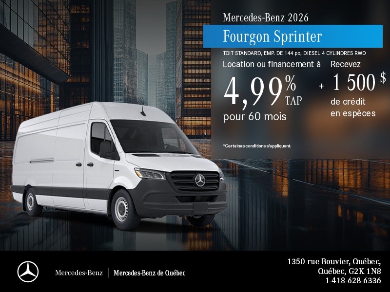Fourgon Sprinter 2026