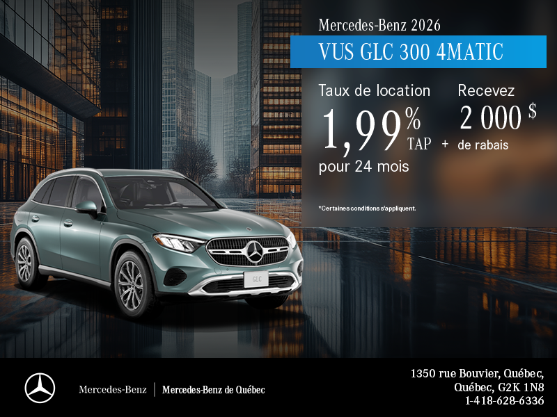 VUS GLC 300 4MATIC 2026