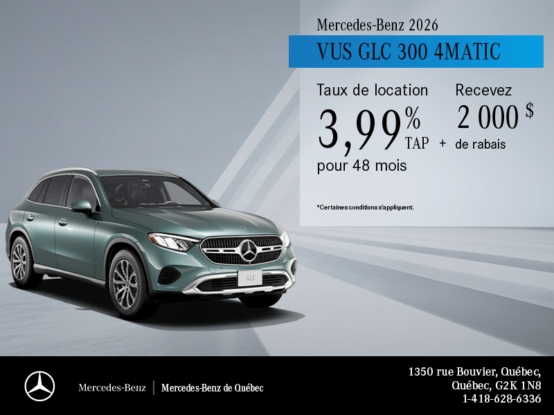 VUS GLC 300 4MATIC 2026
