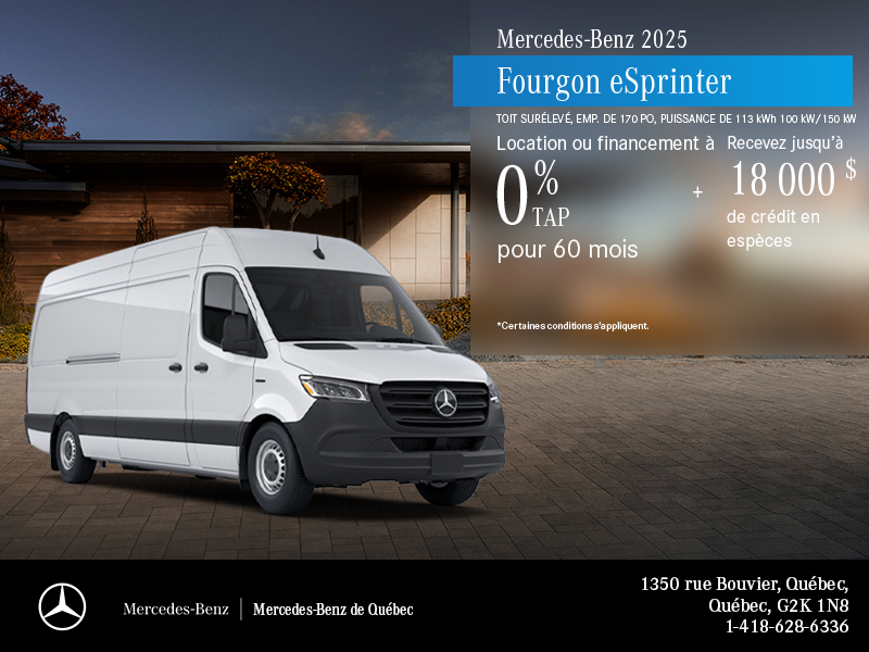 Fourgon eSprinter 2025
