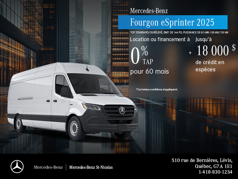 Fourgon eSprinter 2025