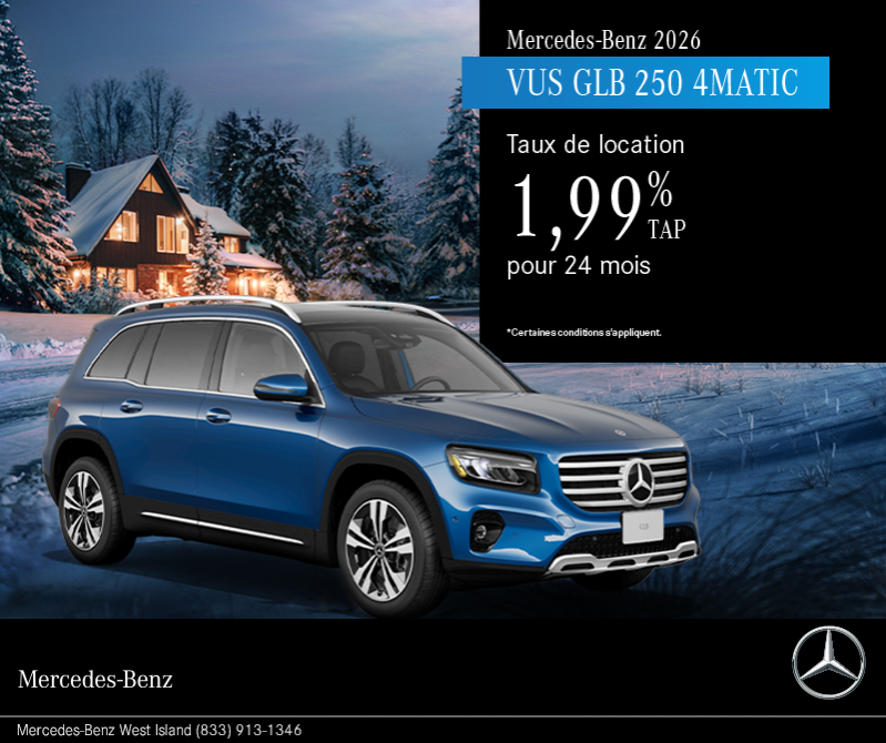 VUS GLB 250 4MATIC 2026.