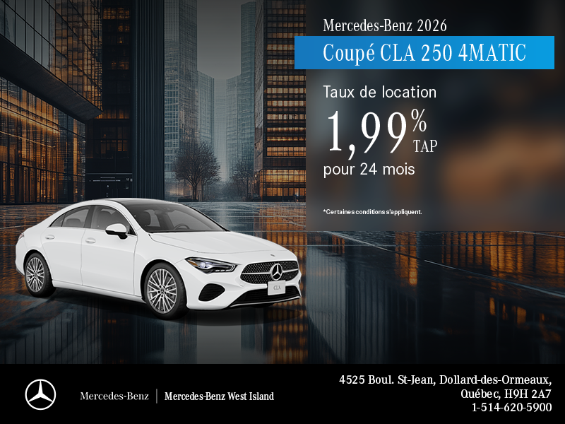 Coupé CLA 250 4MATIC 2026.