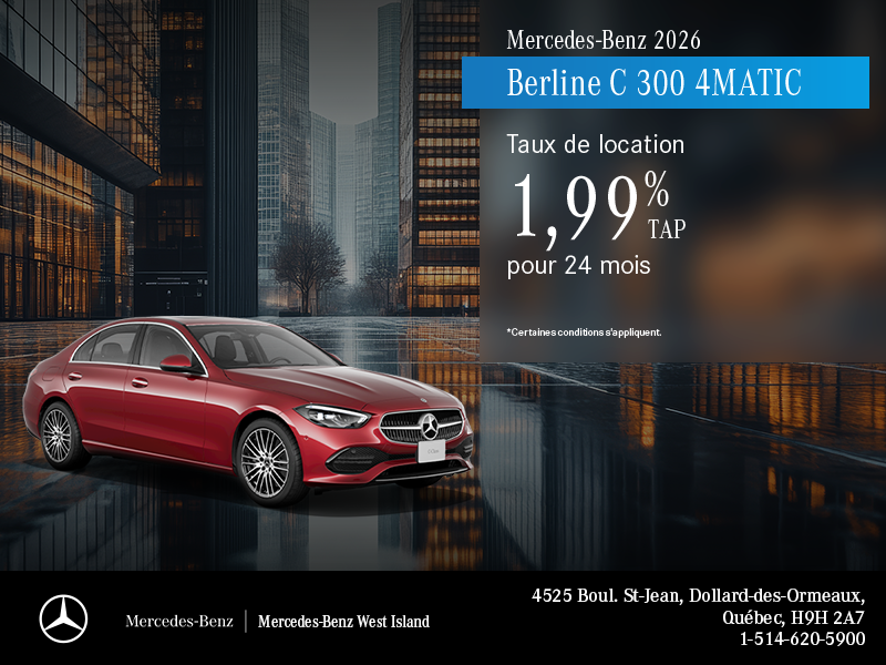 Berline C 300 4Matic 2026.