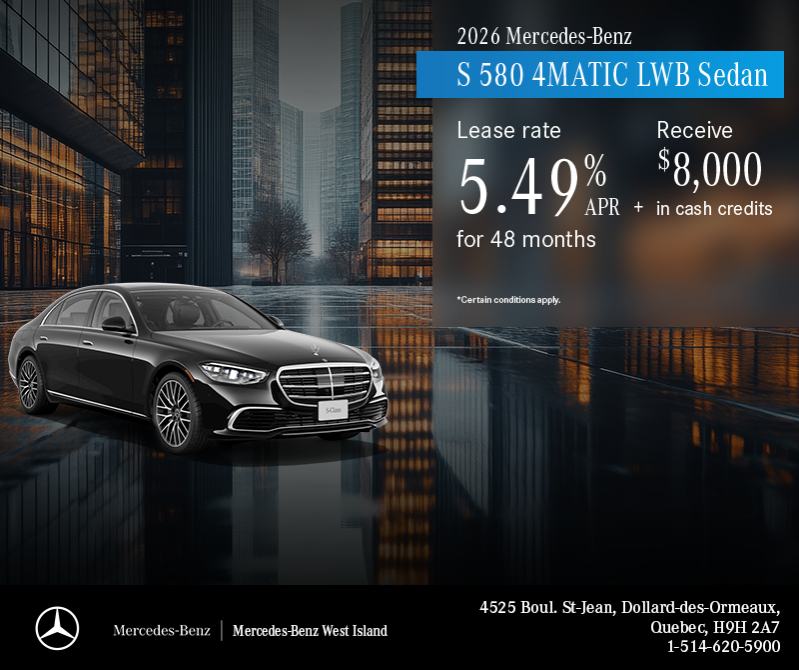 2026 S 580 4MATIC LWB Sedan