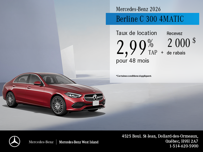 Mercedes-Benz C-Class Sedan 2026.