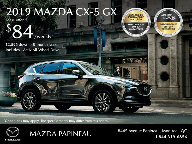 Get the 2019 Mazda CX-5!