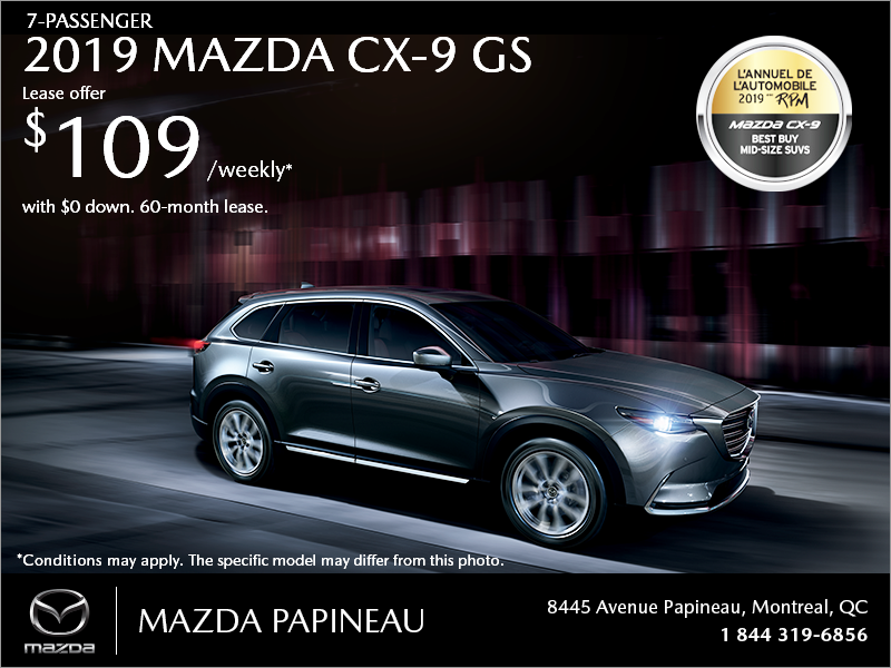 Get the 2019 Mazda CX-9!