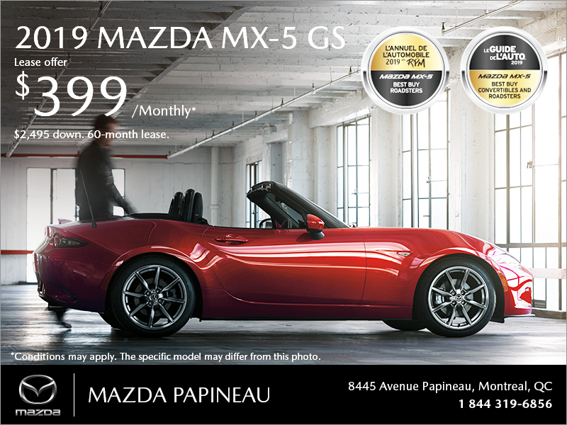 Get the 2019 Mazda MX-5 Today!