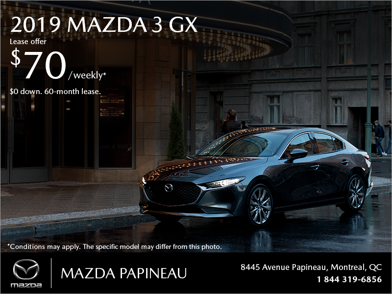 Get the 2019 Mazda3!