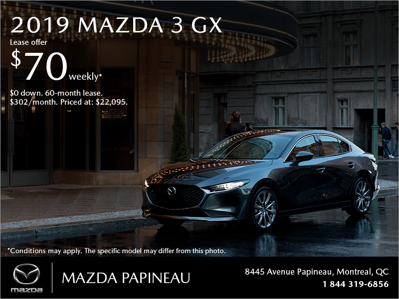 Get the 2019 Mazda3!