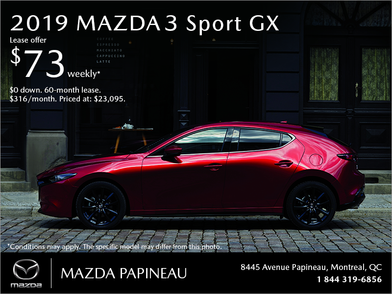 Get the 2019 Mazda3 Sport!