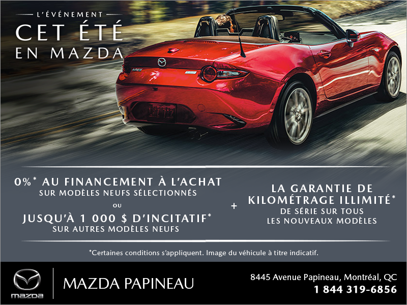 L'événement cet été en Mazda