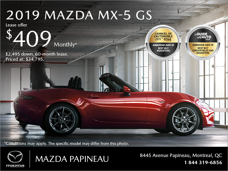 Get the 2019 Mazda MX-5 Today!