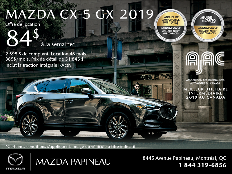 Procurez-vous le Mazda CX-5 2019!