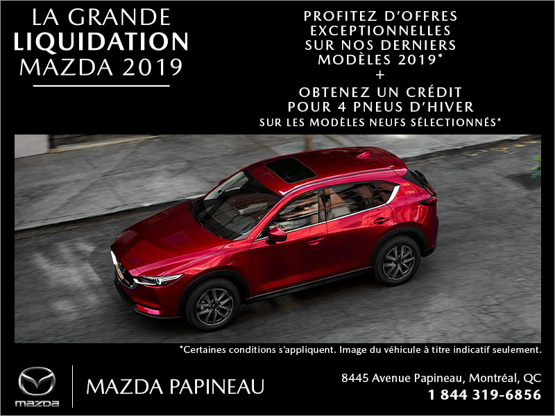 La grande liquidation Mazda 2019