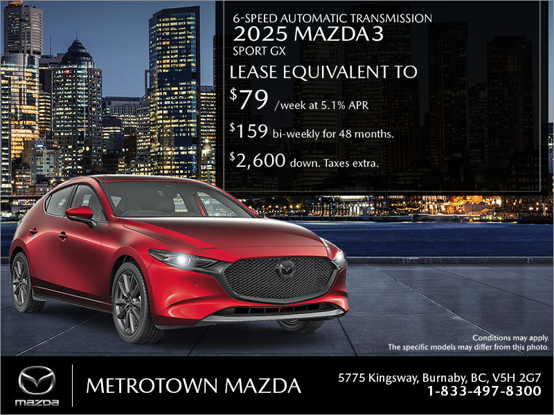 Get the 2025 Mazda 3 Sport