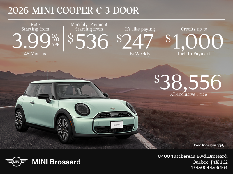 2026 MINI 3 Doors C Premier