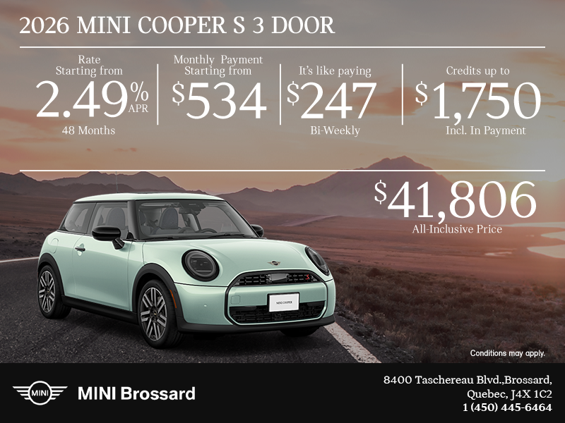 2026 MINI 3 Doors S Premier