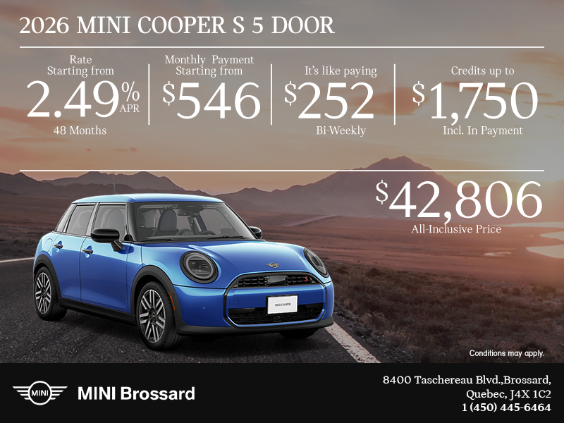 2026 MINI 5 door S Premier