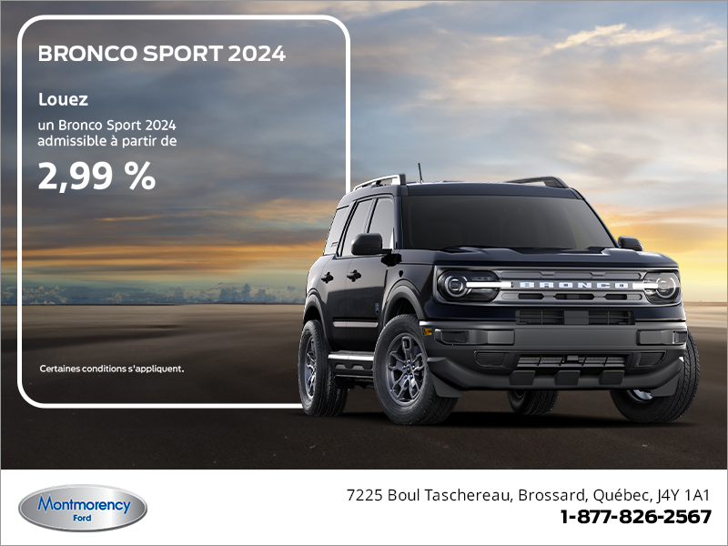 Ford Bronco Sport 2024 !