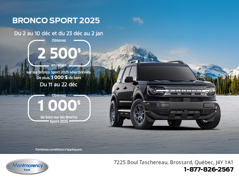 Ford Bronco Sport 2025