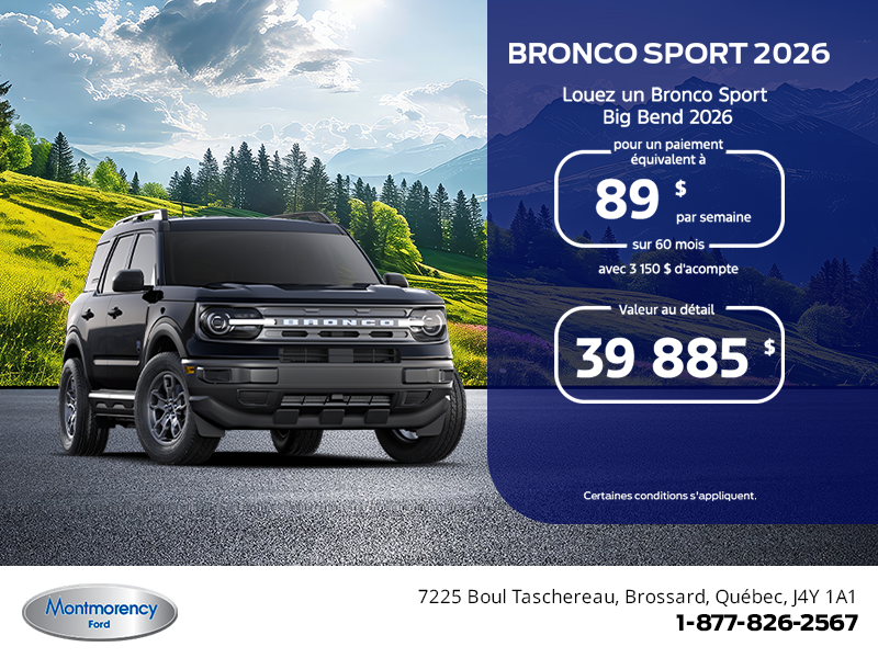 Ford Bronco Sport 2026
