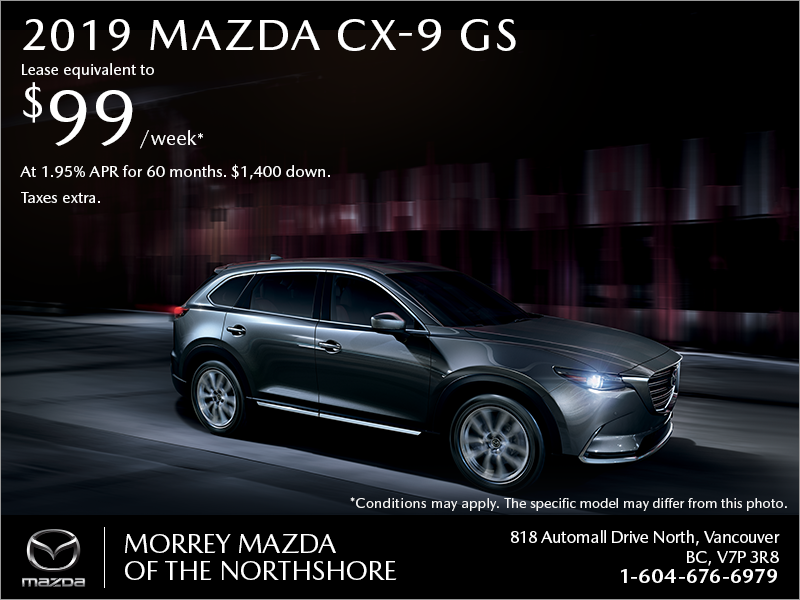 Get the 2019 Mazda CX-9 today!