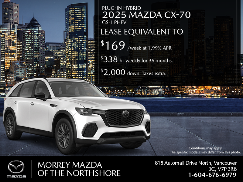 Get the 2025 Mazda CX-70 PHEV