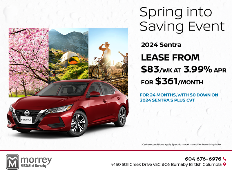 Get the 2024 Nissan Sentra Today!