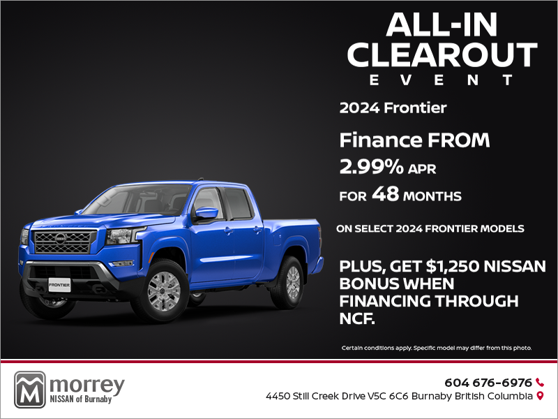 Get the 2024 Nissan Frontier Today!