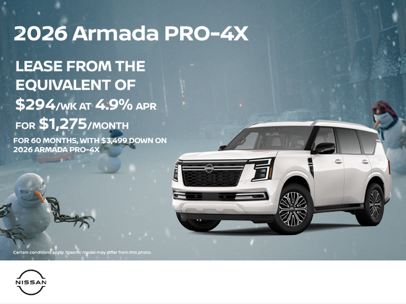Get the 2026 Nissan Armada Today!