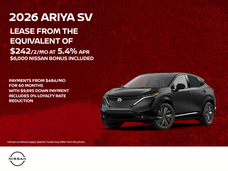 Get the 2026 Nissan Ariya Today!