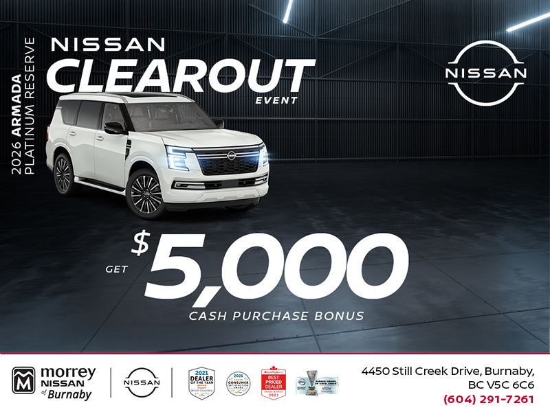 Get the 2026 Nissan Armada Today!