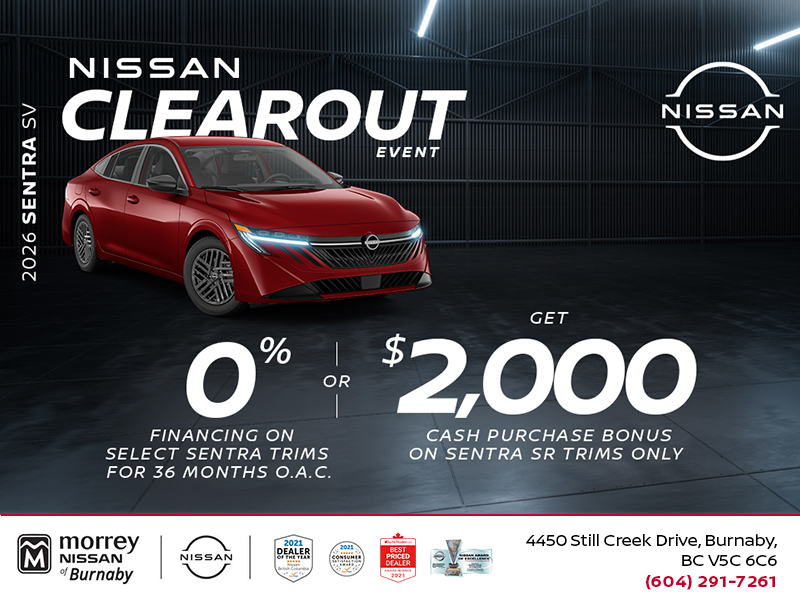 Get the 2026 Nissan Sentra S Today!
