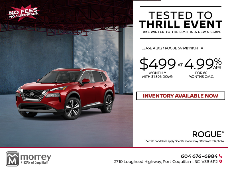 Morrey Nissan of Coquitlam in Port Coquitlam Get the 2023 Nissan