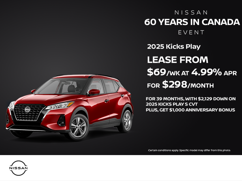 Get the 2025 Nissan Kicks Play Today!