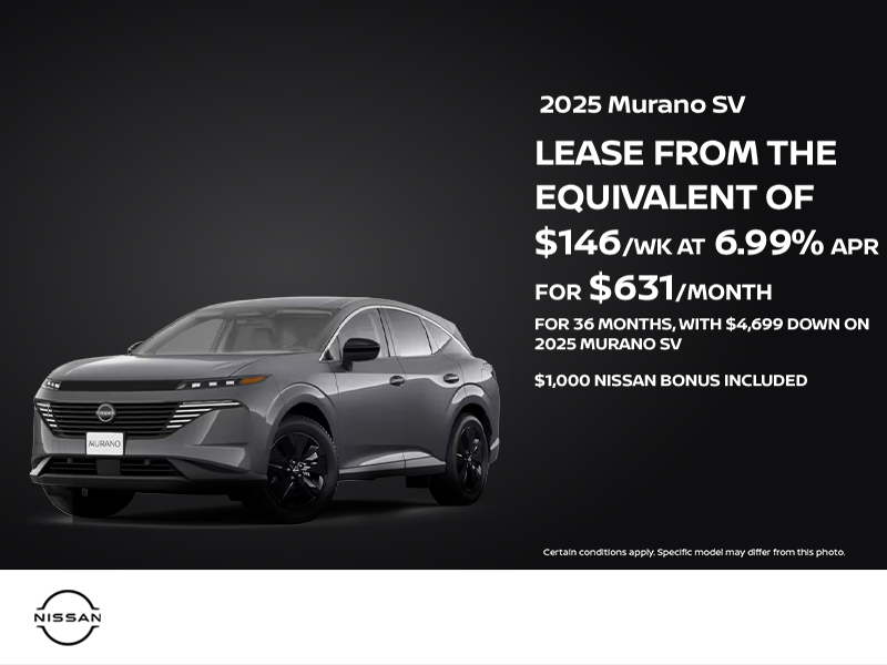 Get the 2025 Nissan Murano today!