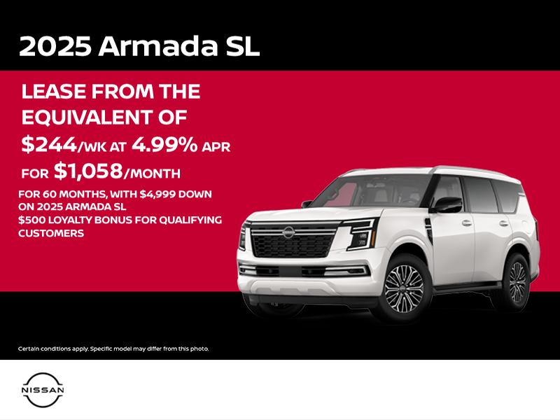 Get the 2025 Nissan Armada Today!
