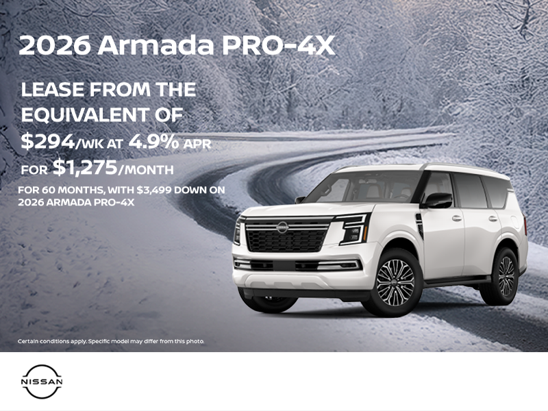 Get the 2026 Nissan Armada Today!