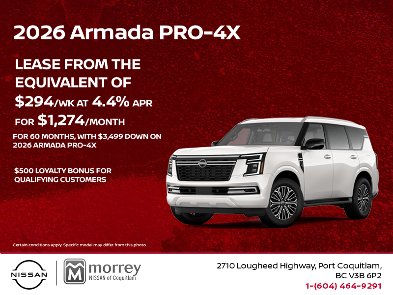 Get the 2026 Nissan Armada Today!