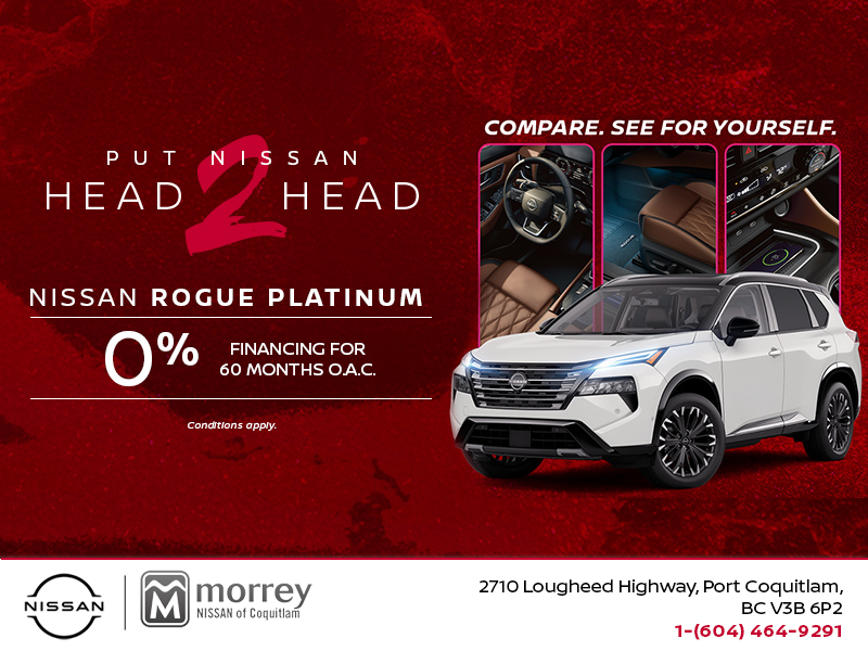 Get the 2026 Nissan Rogue Platinum Today!