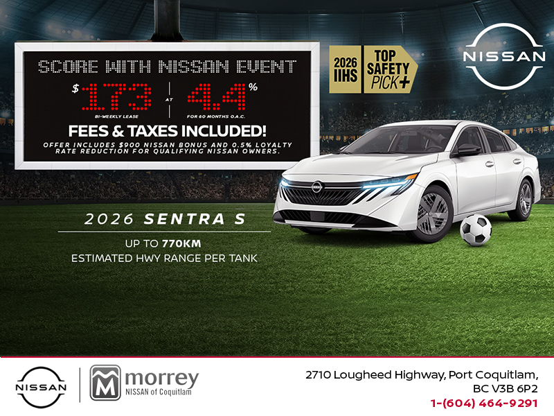 Get the 2026 Nissan Sentra S Today!